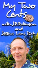 J.R. Robinson with Co-Host Jessica Lani Rich